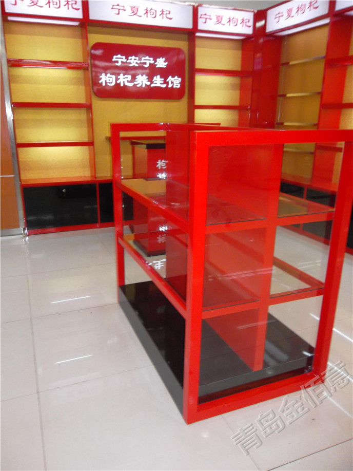 青岛金佰意展柜工厂食品展柜SPJBY012