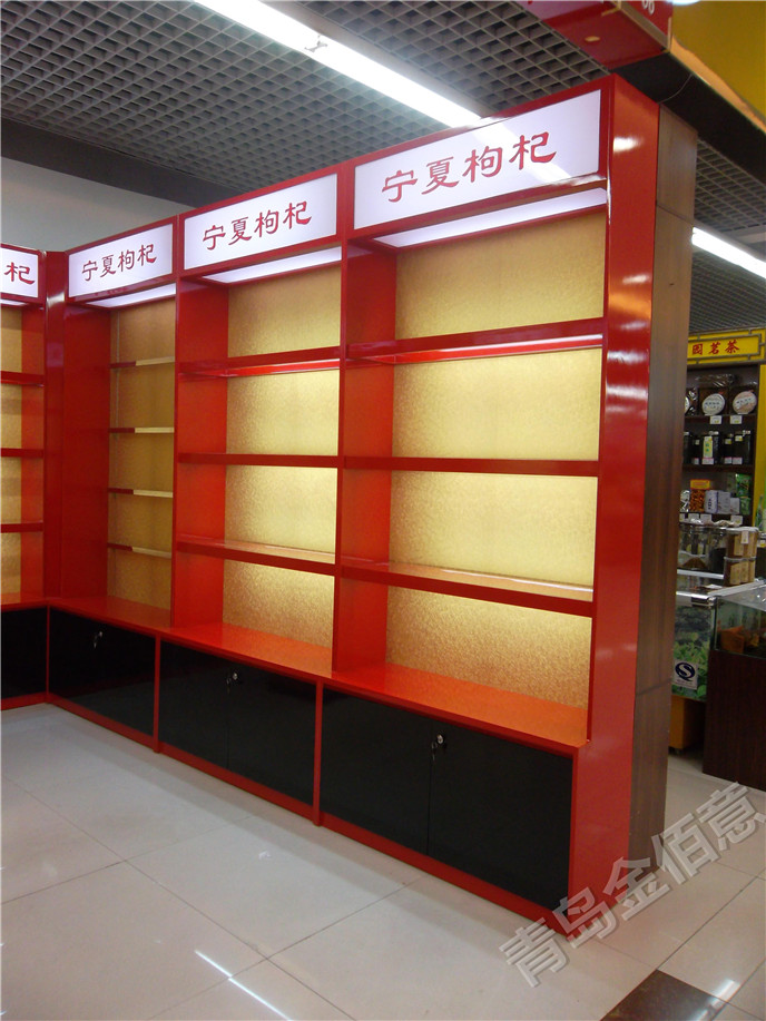 青岛金佰意展柜工厂食品展柜SPJBY013
